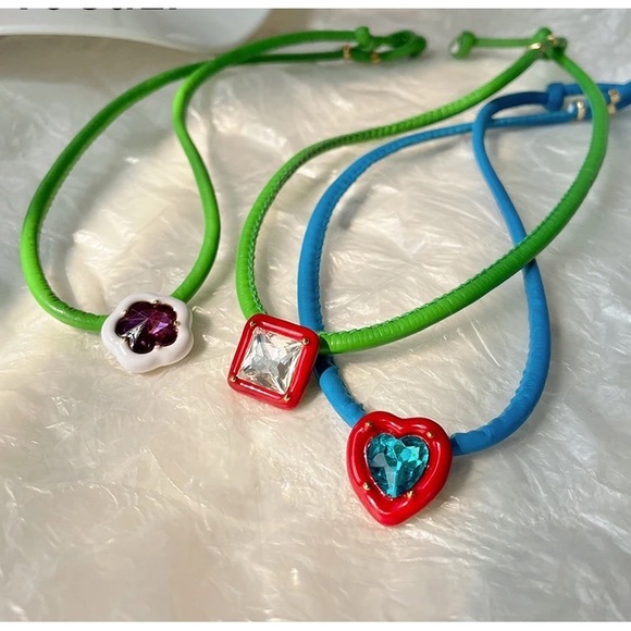 Zara Cobalt Blue Boho Checked Floral Stud Earrings Jewelry Dopamine Clothes - Picture 5 of 15